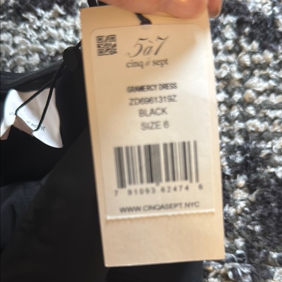 Cinq a Sept Black‎ Asymmetrical Ruffled Strapless Gown - Picture 3 of 3